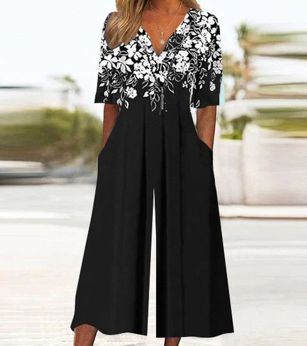 Flattering Floral Jumpsuit