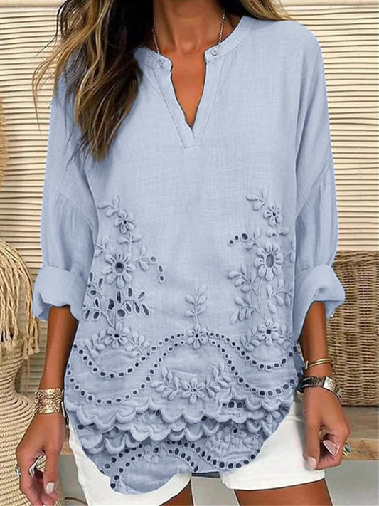 Chic Floral Elegance Top