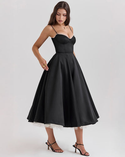 Fairytale Satin Midi Dress
