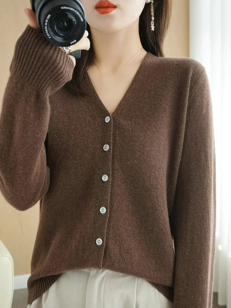 Flattering V-Neck Coat