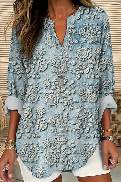 Cooling Embroidered Blouse