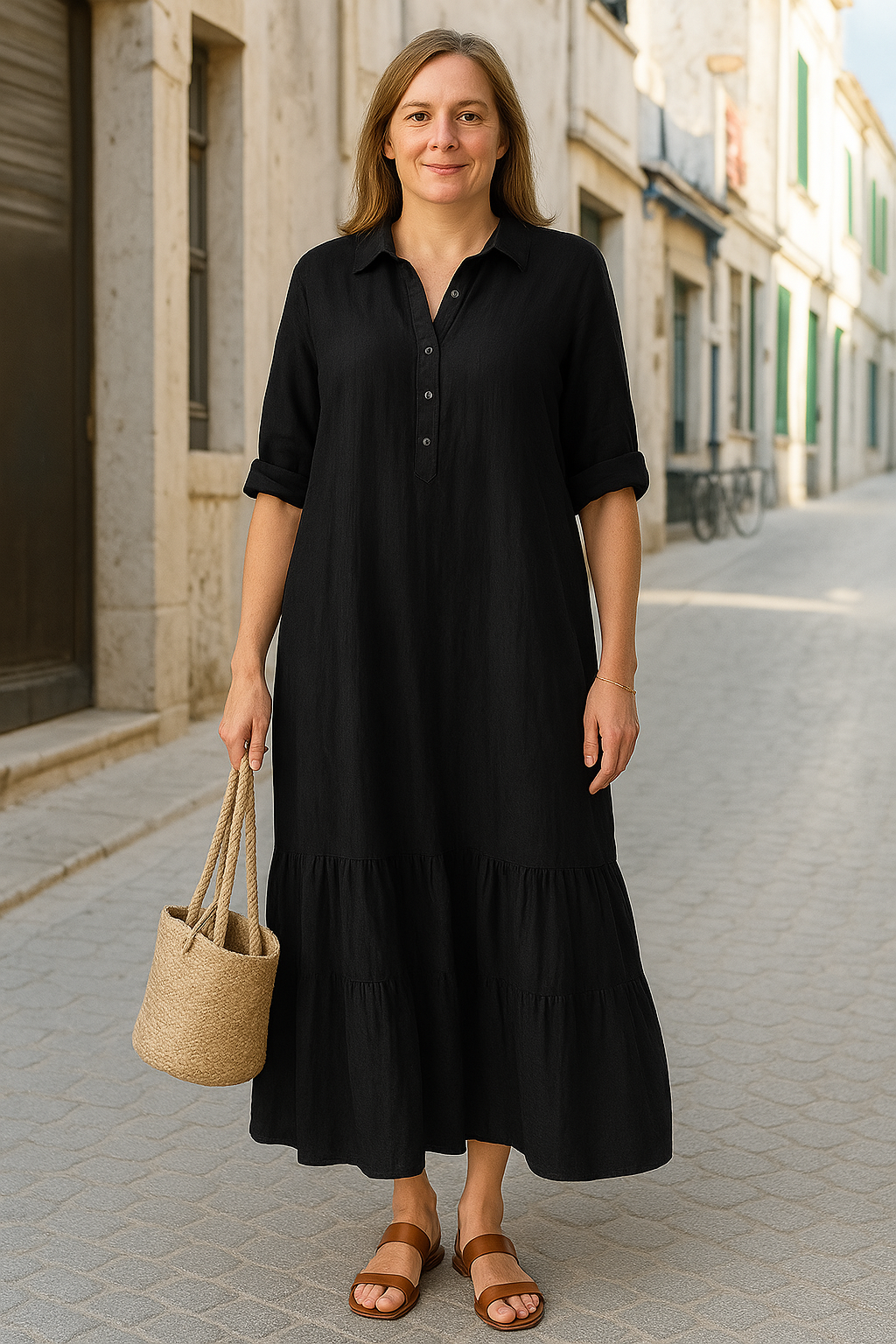 Soft-Touch Maxi Dress
