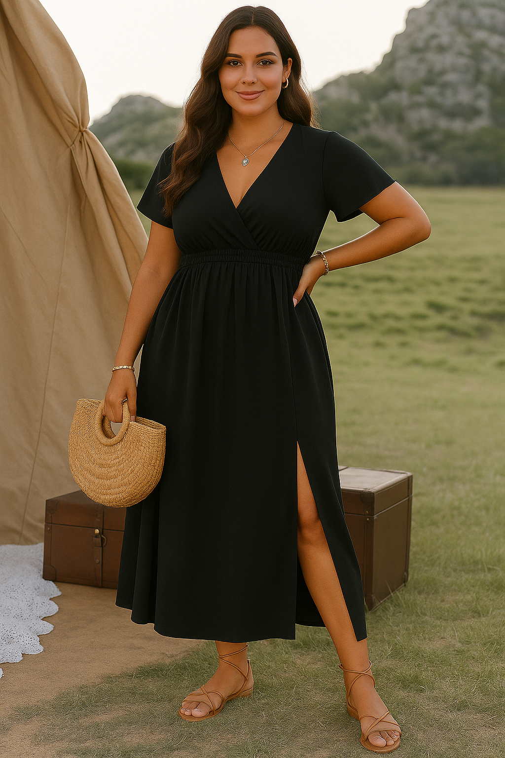 Slimming Wrap Dress