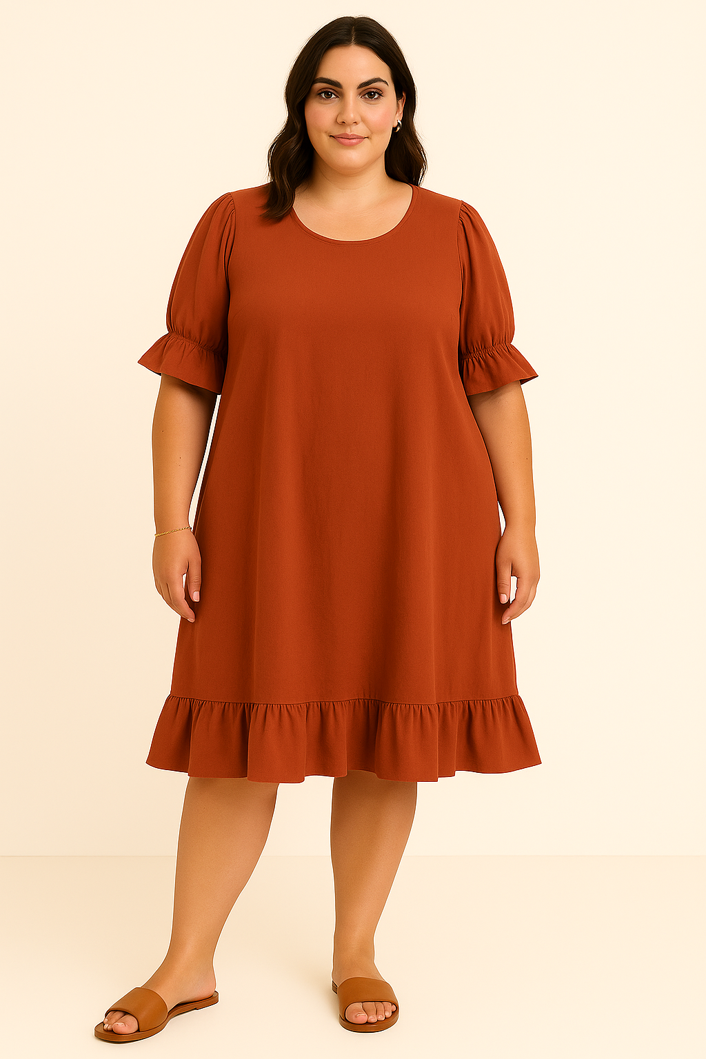 Cool-Comfort Ruffle Dress