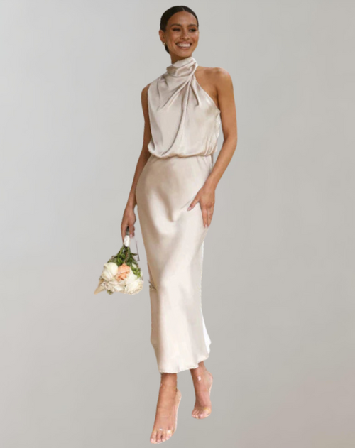 Elegant Shimmer Maxi Dress