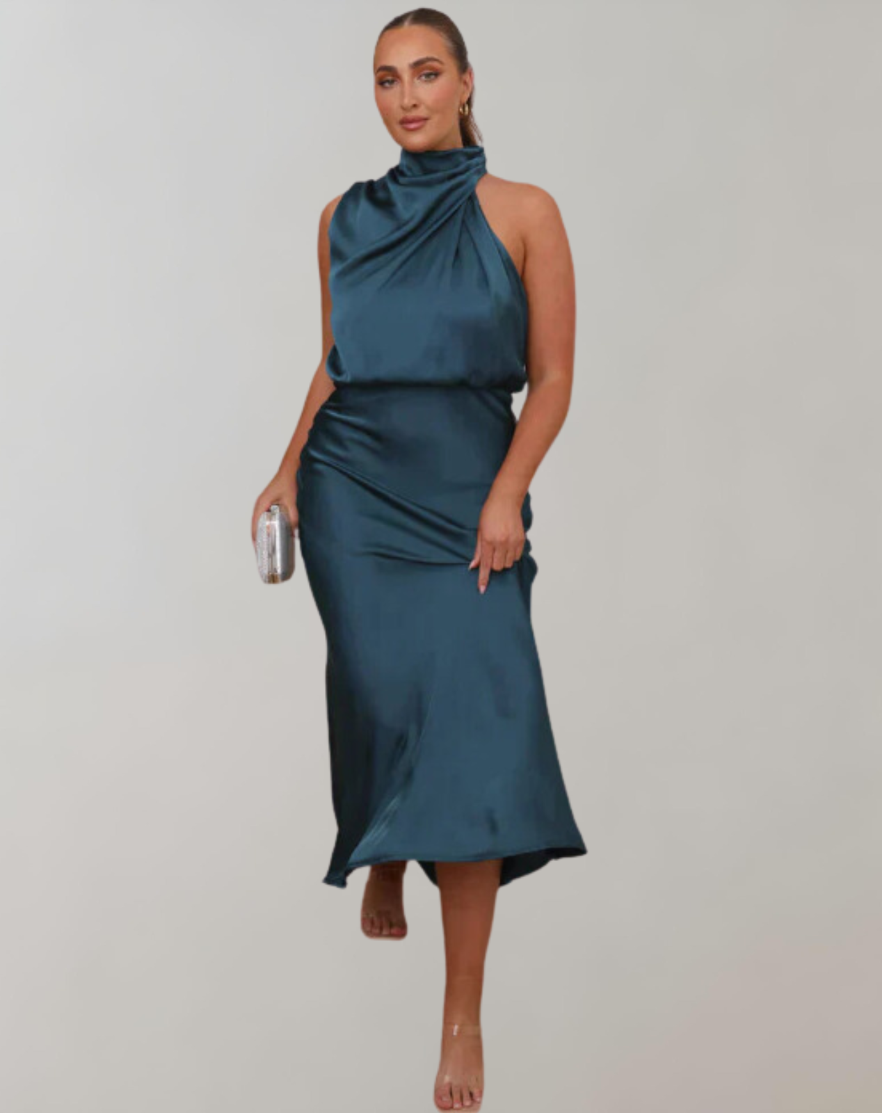 Elegant Shimmer Maxi Dress