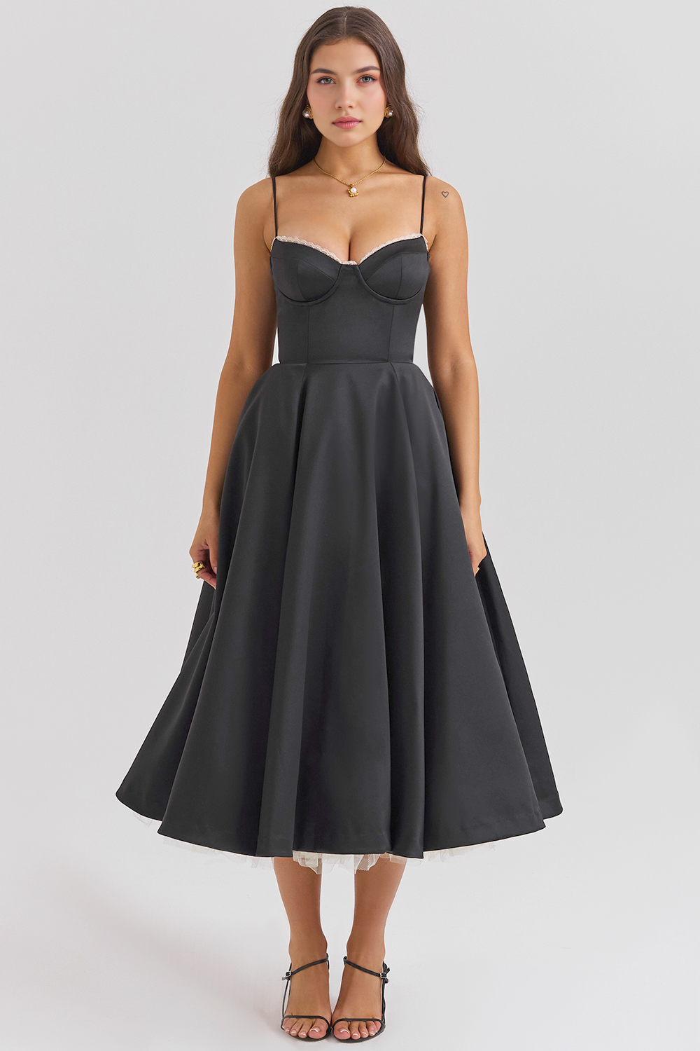 Elegant-Sculpting Midi Dress