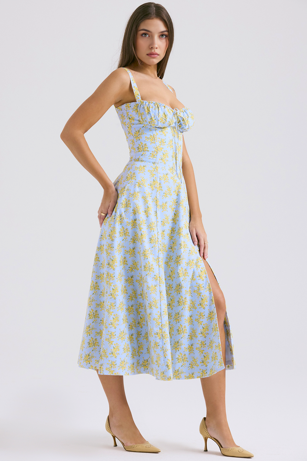 Vintage-Style Midi Dress