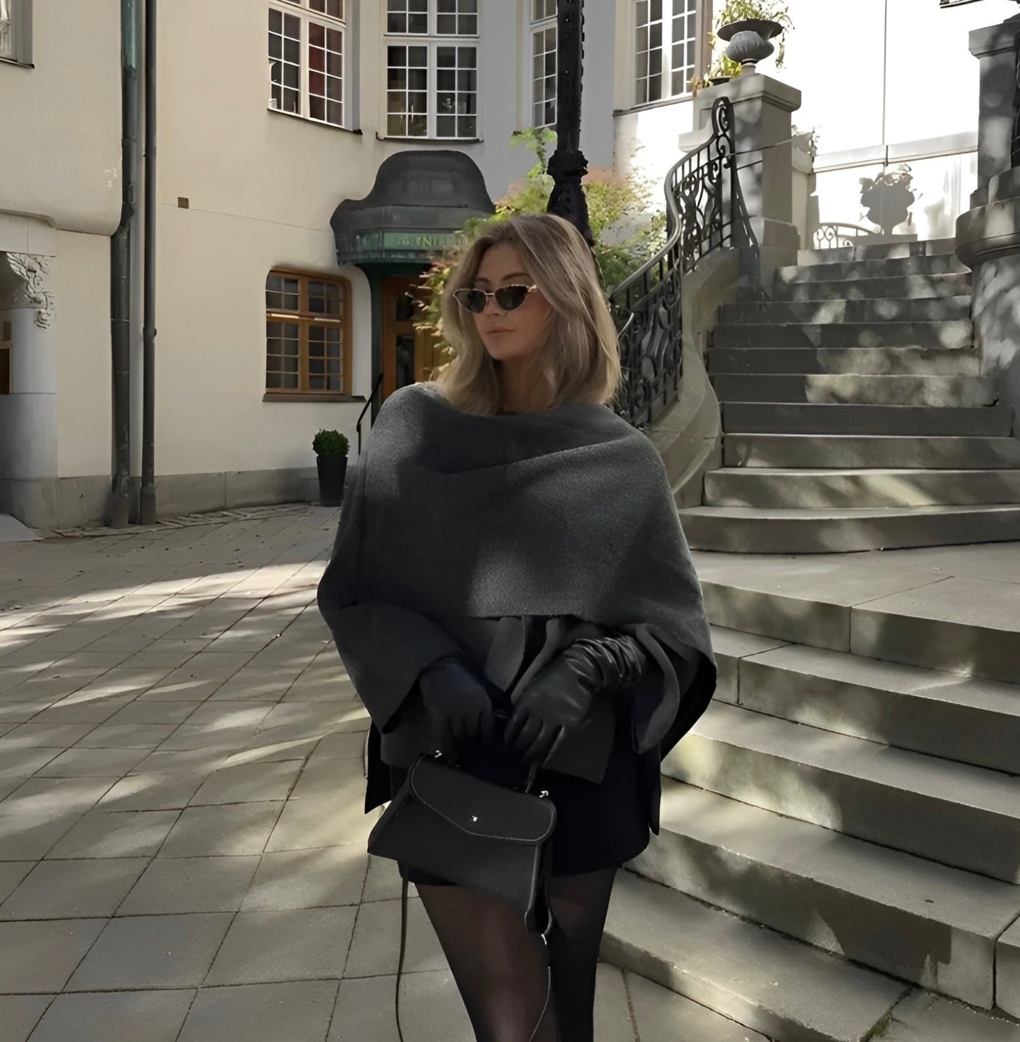 Cosy-Warm Cape Coat