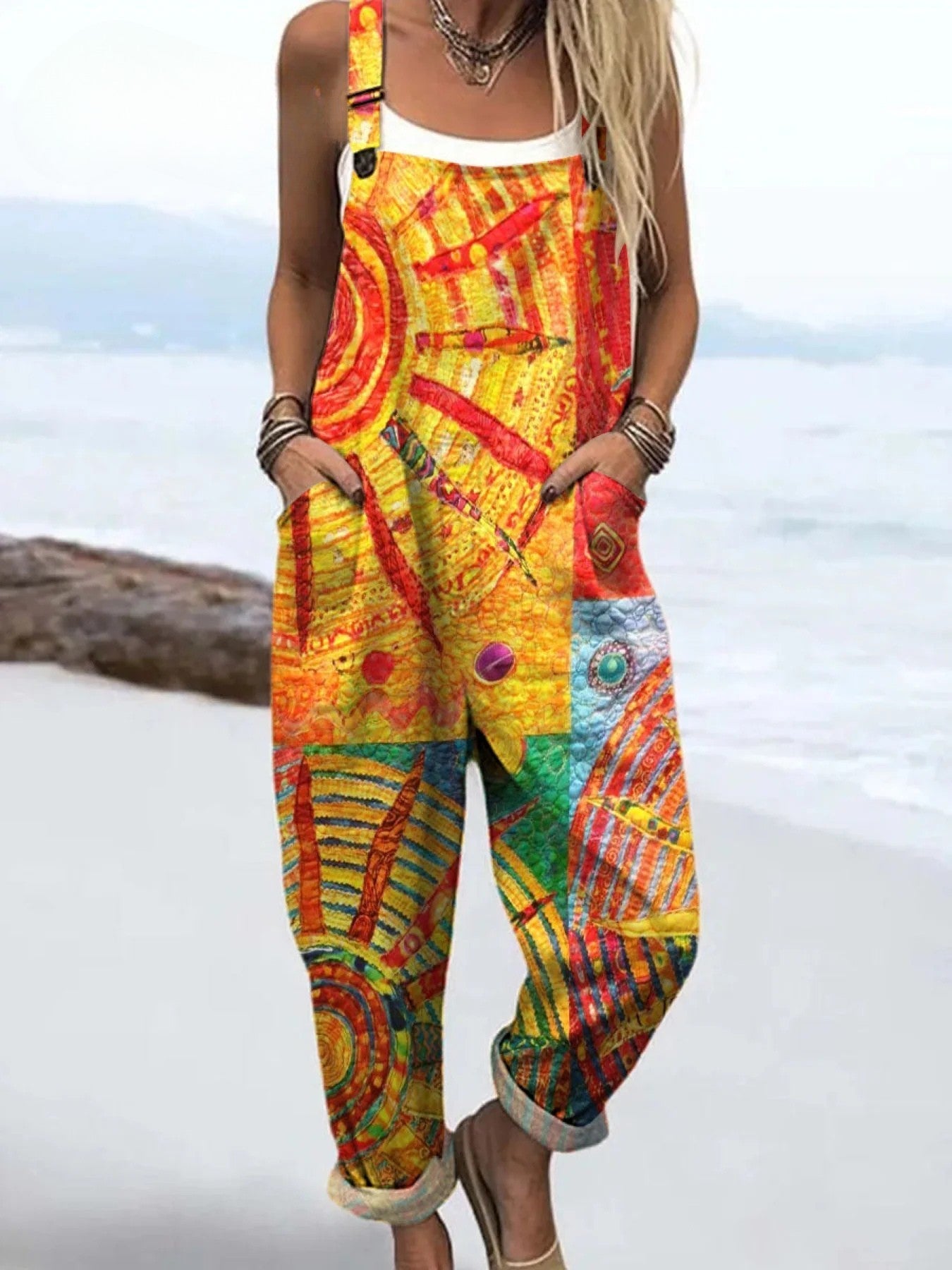 Vintage Floral Jumpsuit