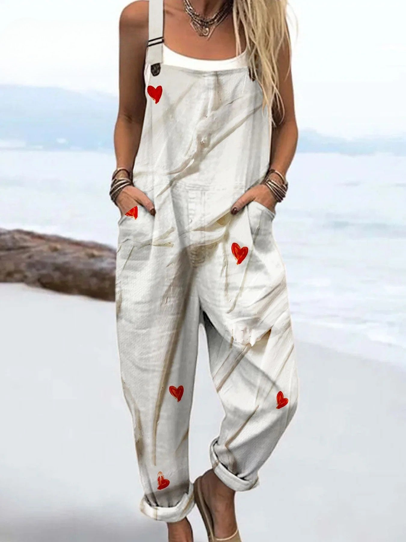 Vintage-Style Floral Jumpsuit