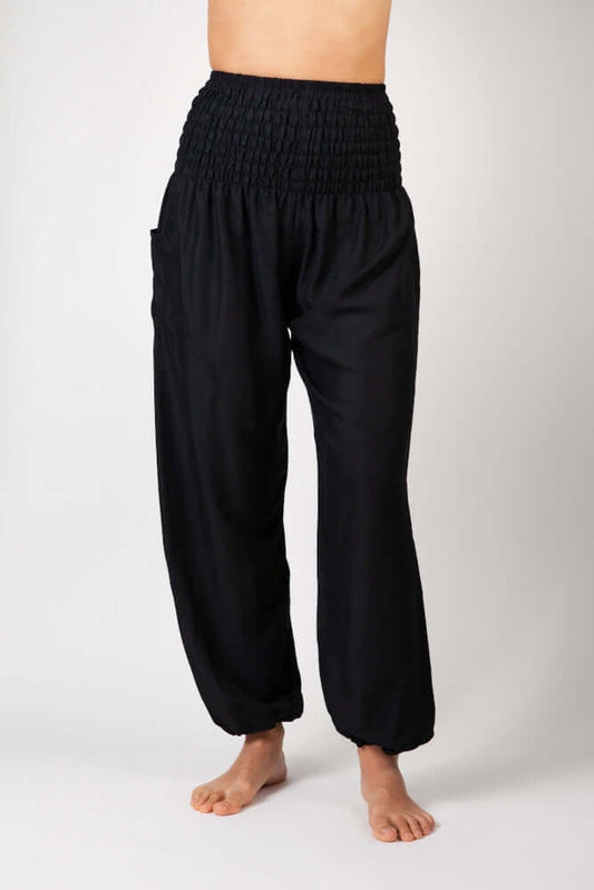 Comfort-Waist Harem Trousers