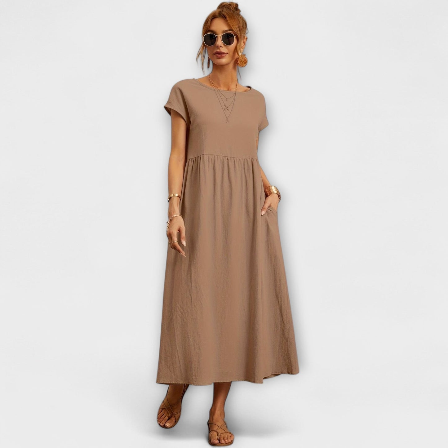 Sun-Kissed Magnolia Dress