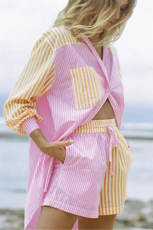 Chic Comfort Striped Set