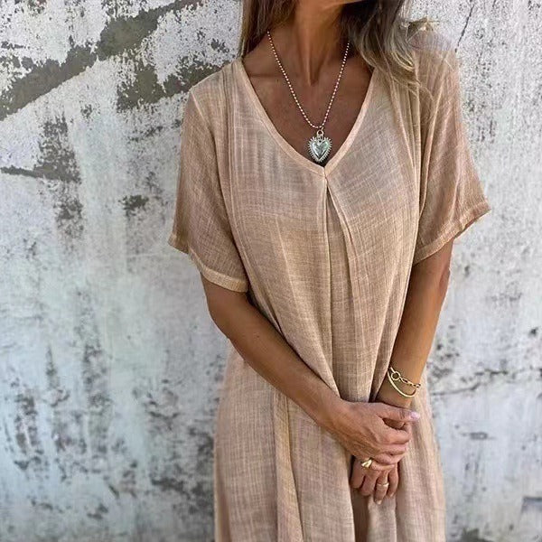 Cooling V-Neck Dress