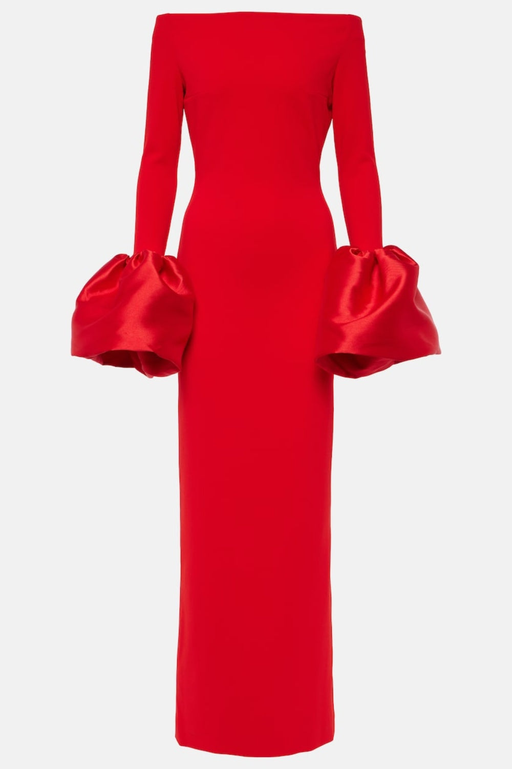 Curve-Enhancing Red Off-Shoulder Dress