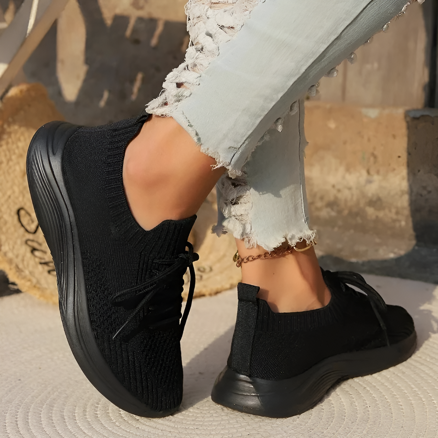 Arch-Support Slip-On Sneakers