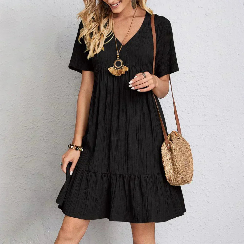 Cool Comfy Boho Mini Dress