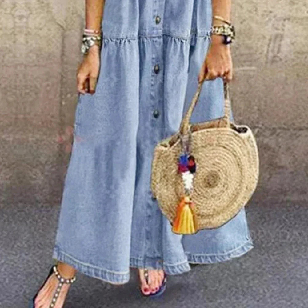 Flattering Everyday Denim Dress