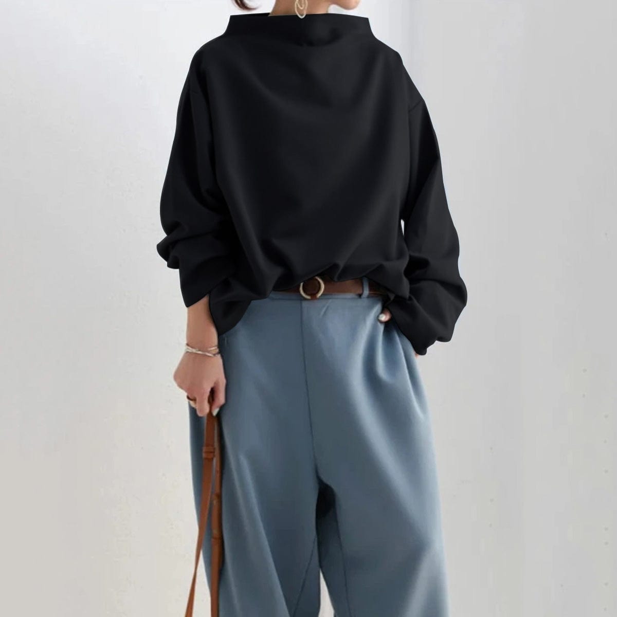 Cosy High-Neck Knit Top
