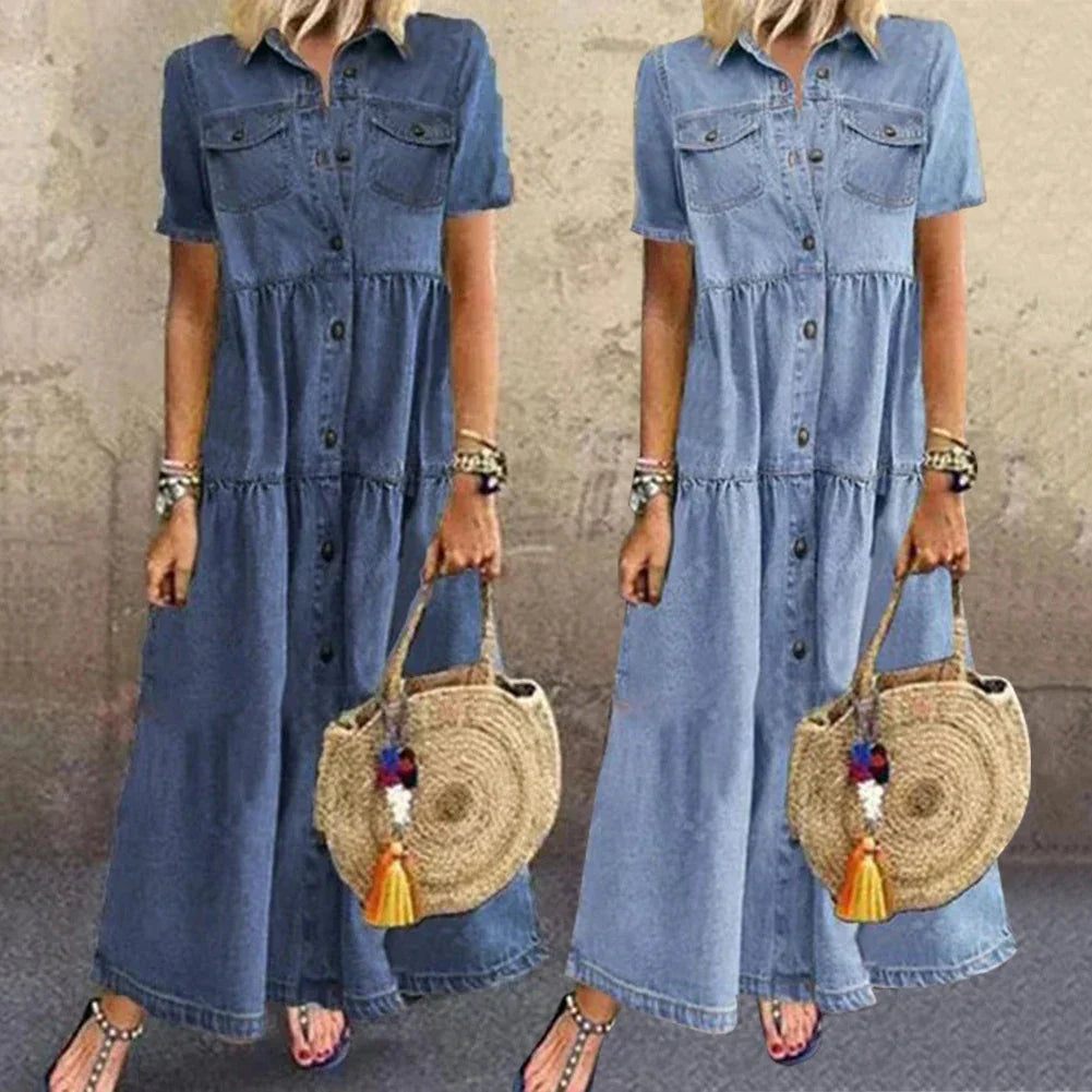 Flattering Everyday Denim Dress