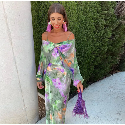 Halo-Dye Elegant Maxi