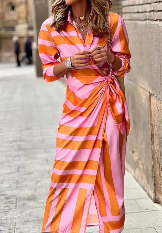 Confident Curve-Enhancing Wrap Dress