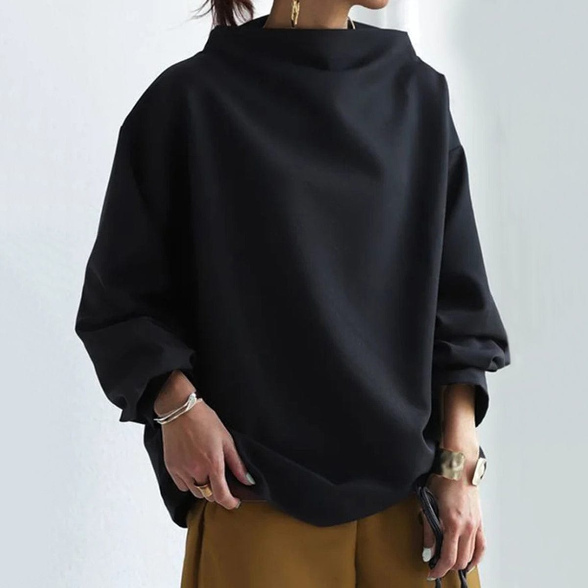 Cosy High-Neck Knit Top