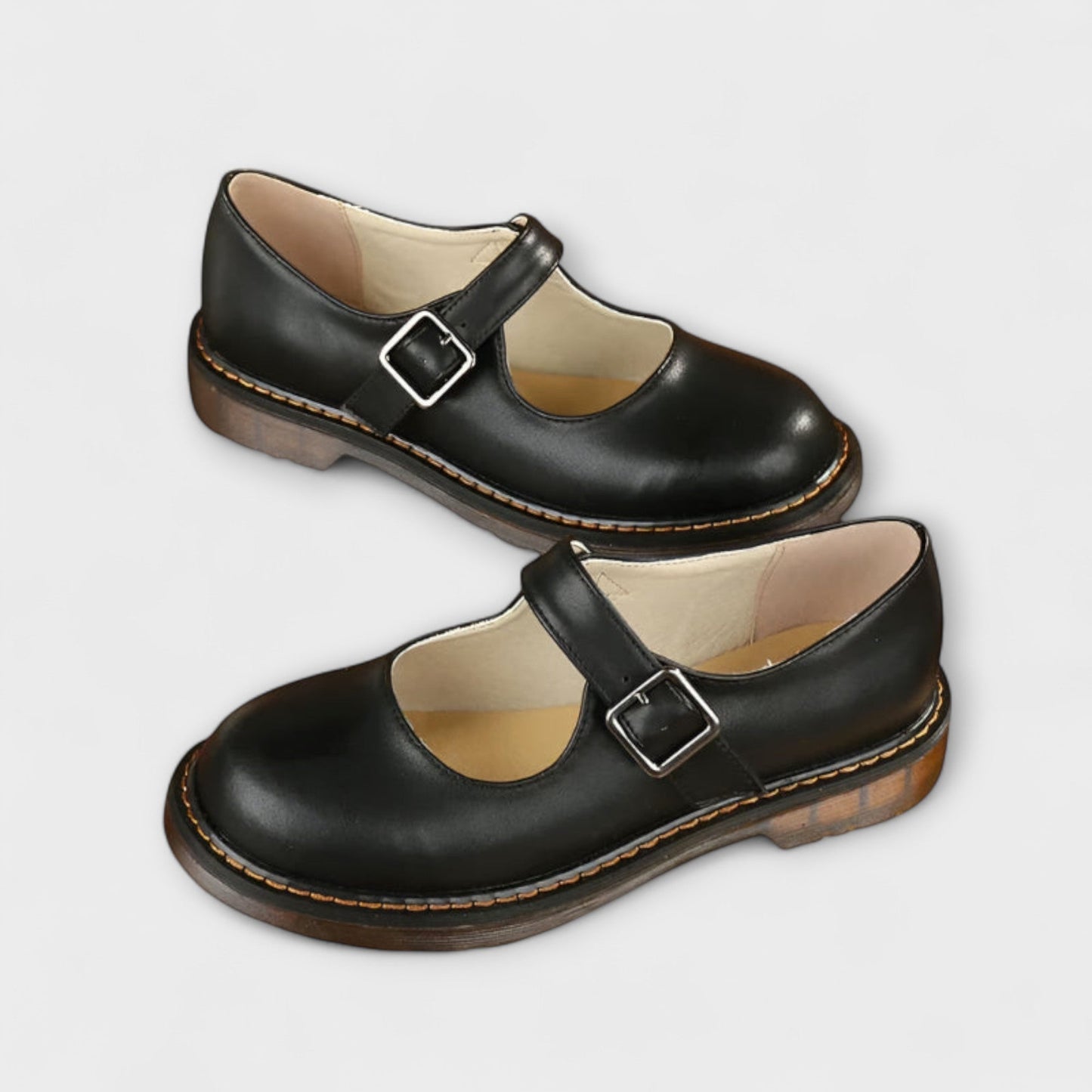 Vintage Leather Mary Jane Shoes