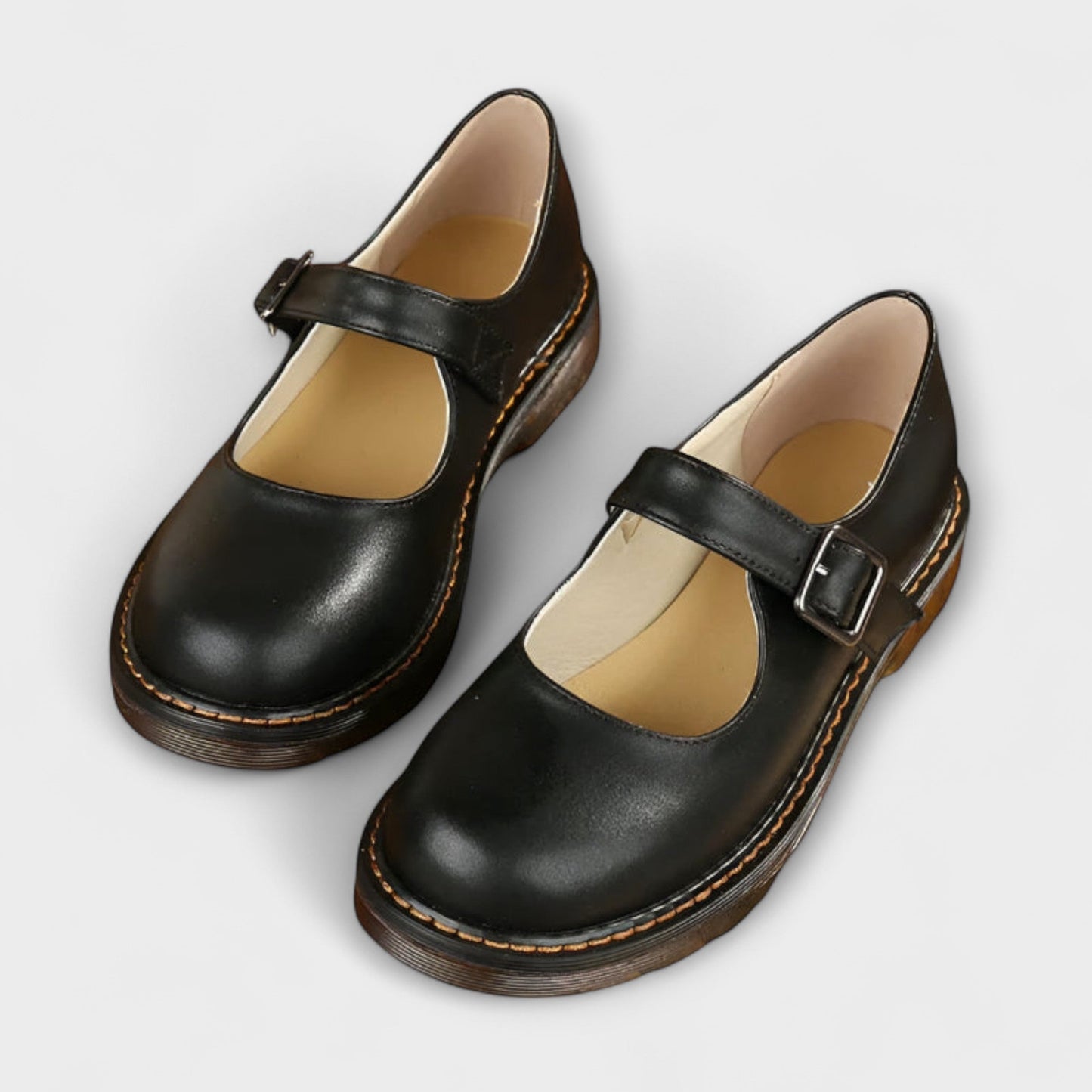 Vintage Leather Mary Jane Shoes