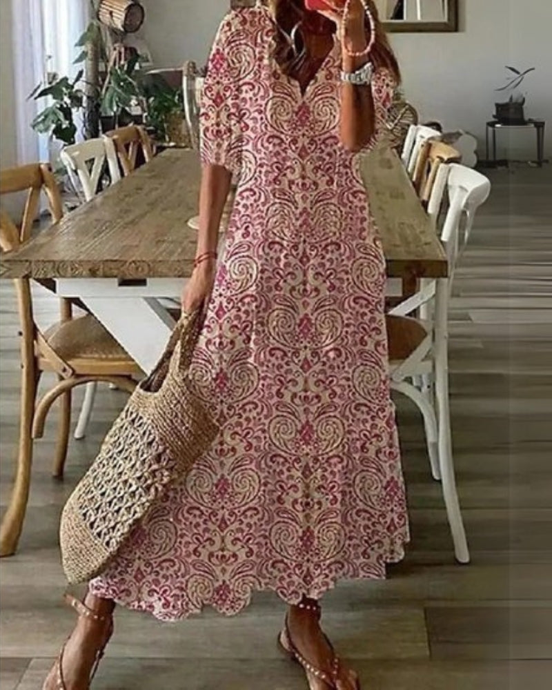 Figure-Flattering Boho Dress