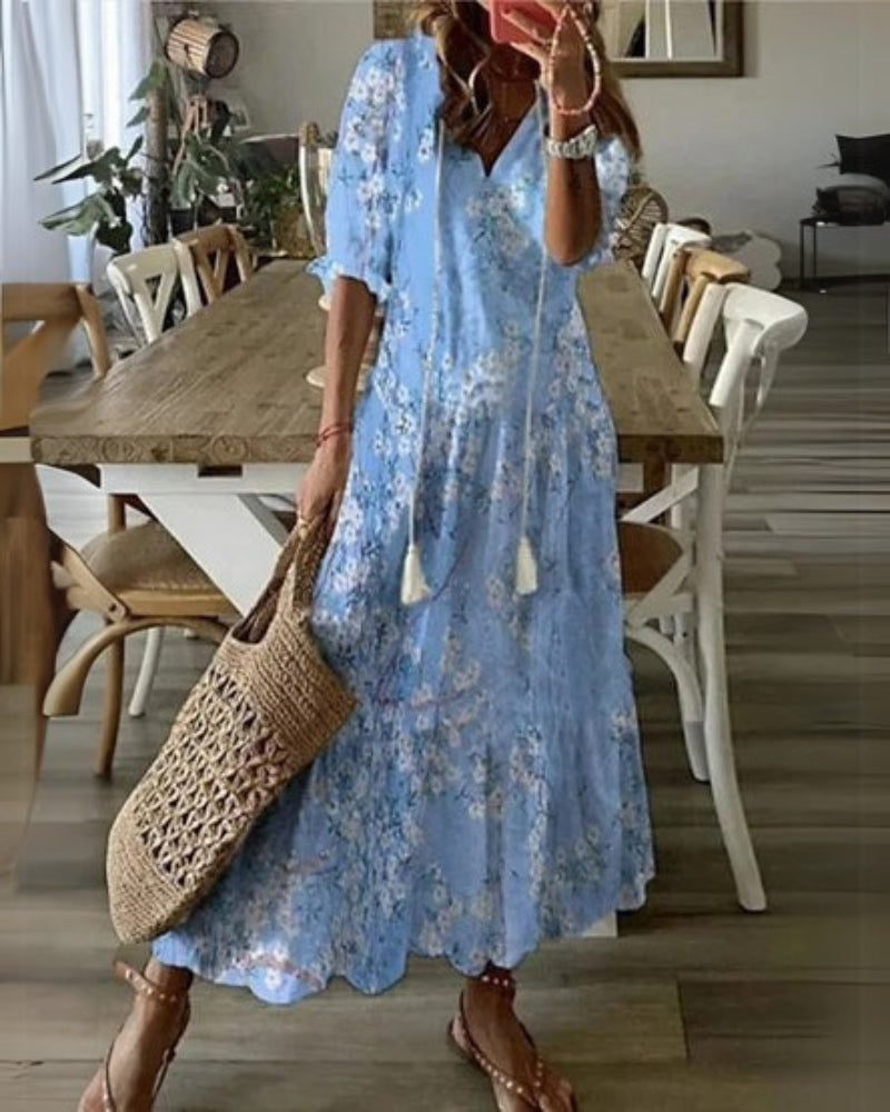Figure-Flattering Boho Dress