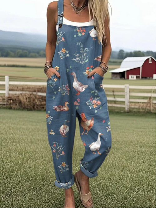 Vintage Comfort Jumpsuit