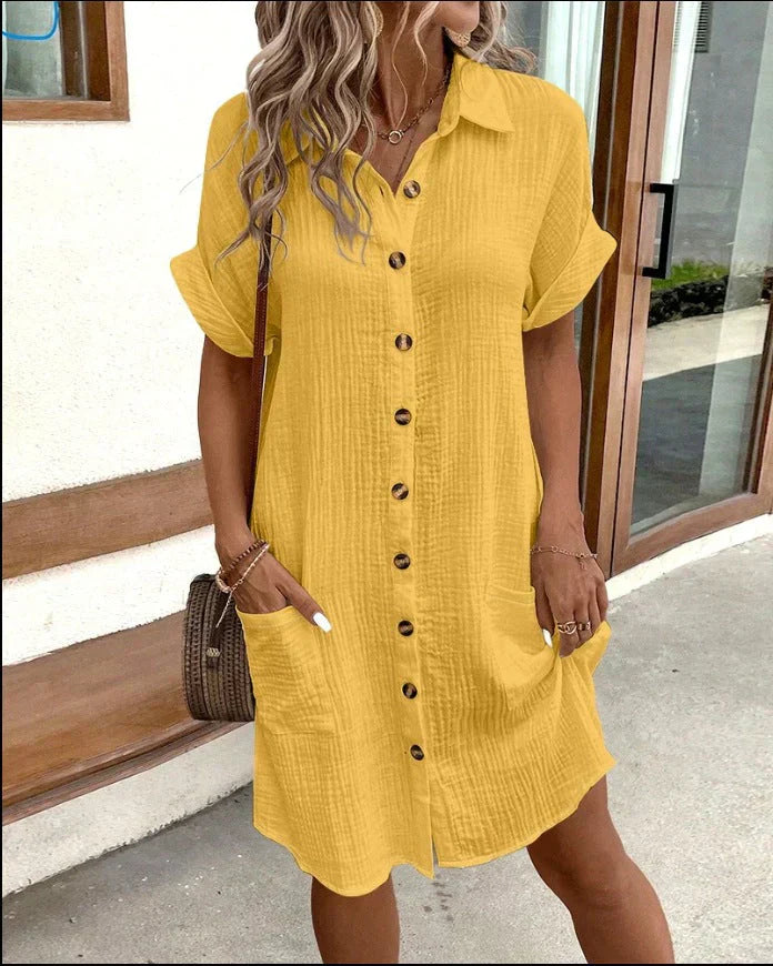 Airy Textured Summer Dress