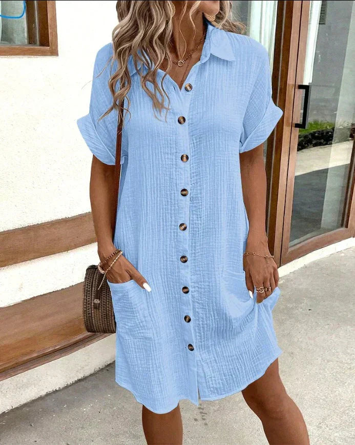 Airy Textured Summer Dress
