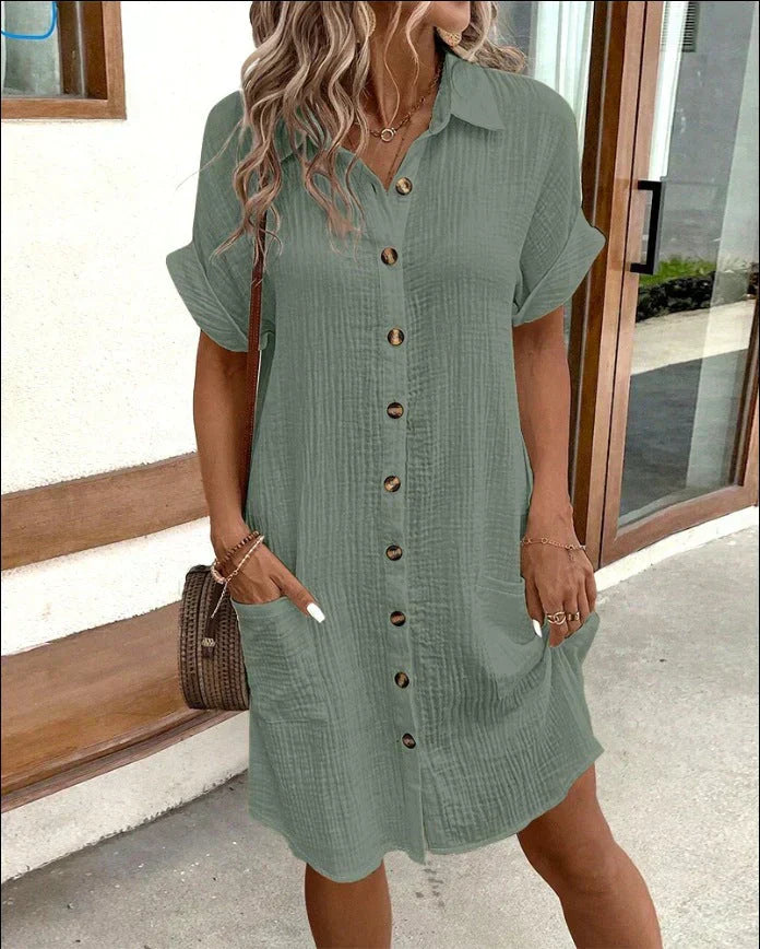 Airy Textured Summer Dress