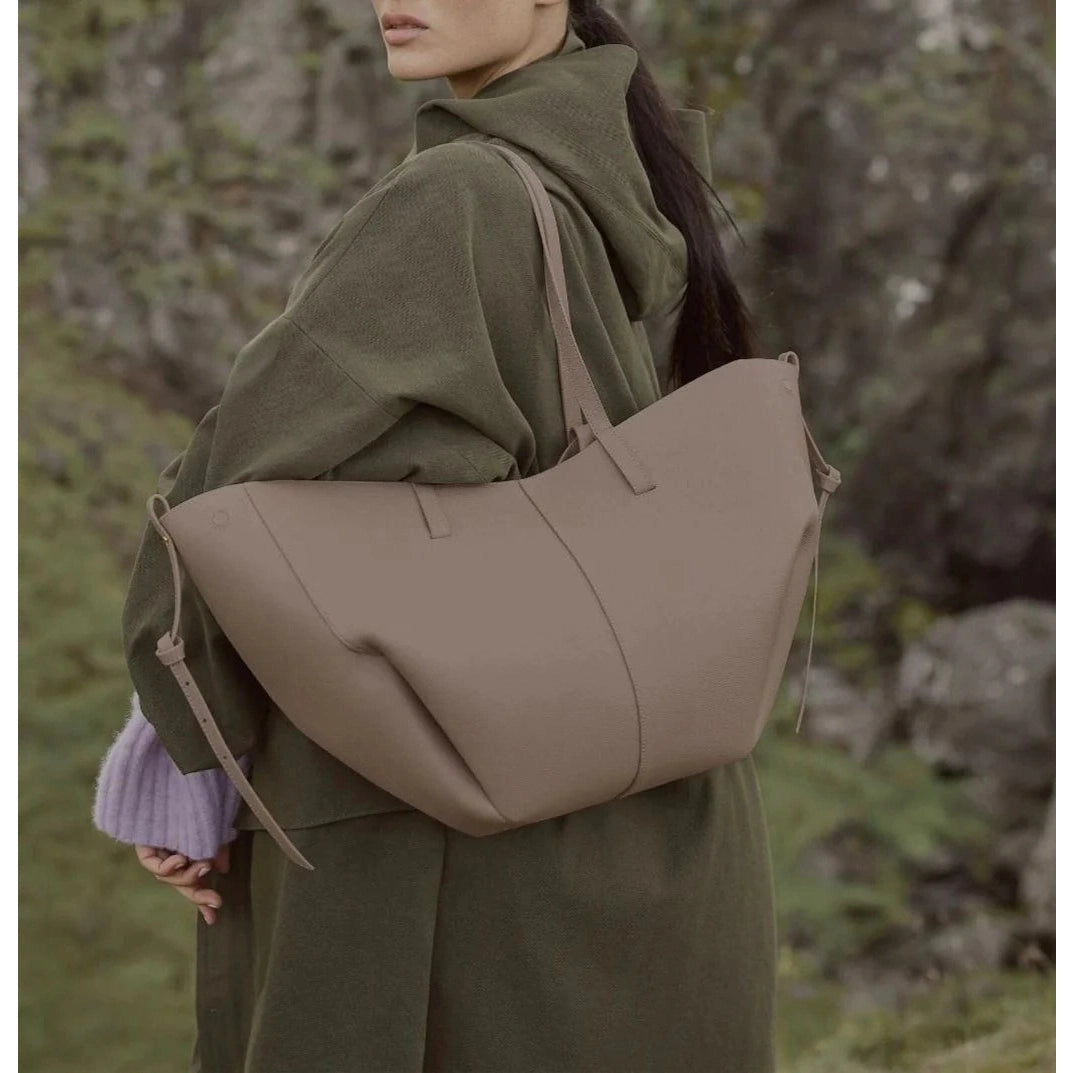 Laptop-Ready Leather Tote