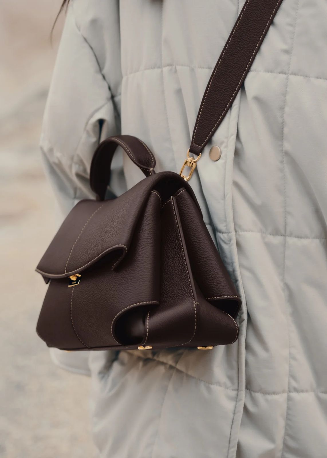 Multi-Way Leather Handbag