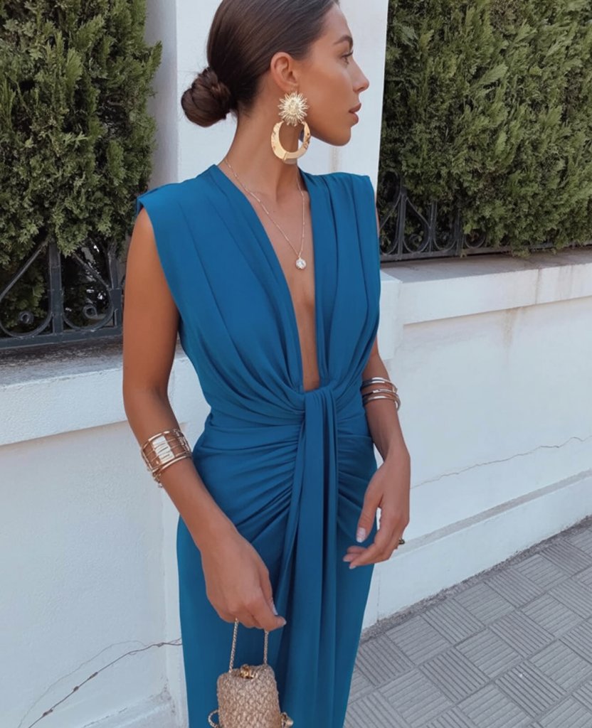 Elegant Pleated Dress