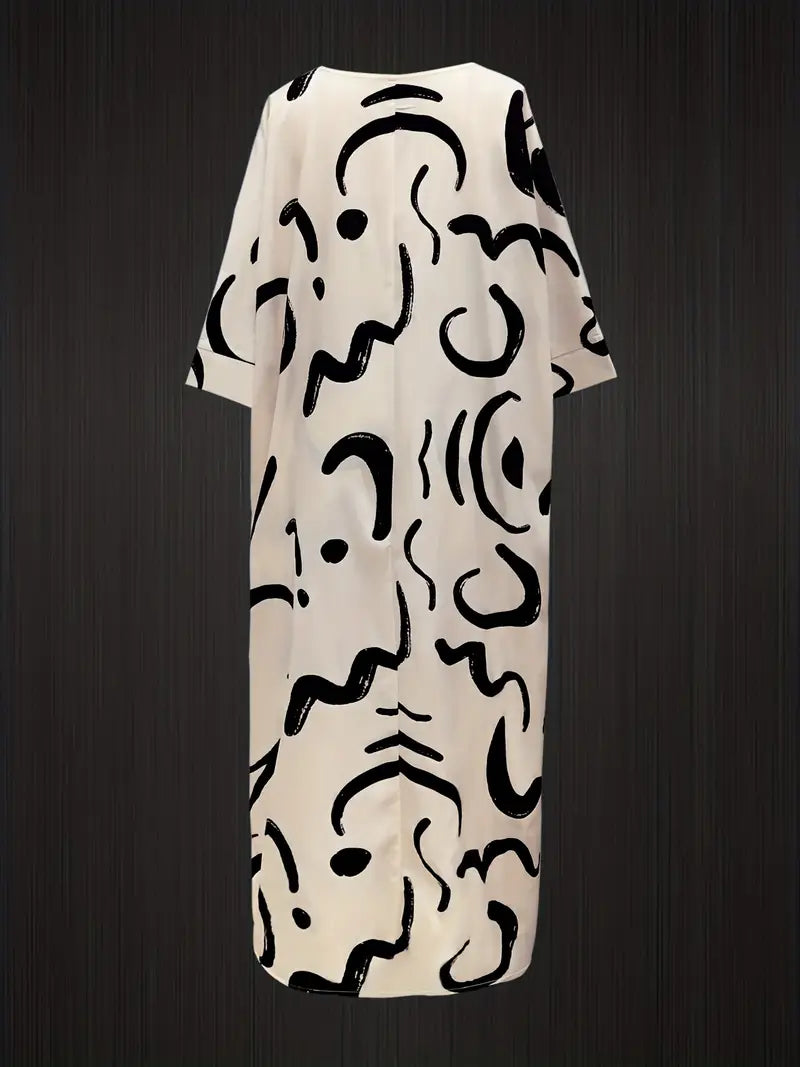 Easy-Care Printed Blouse