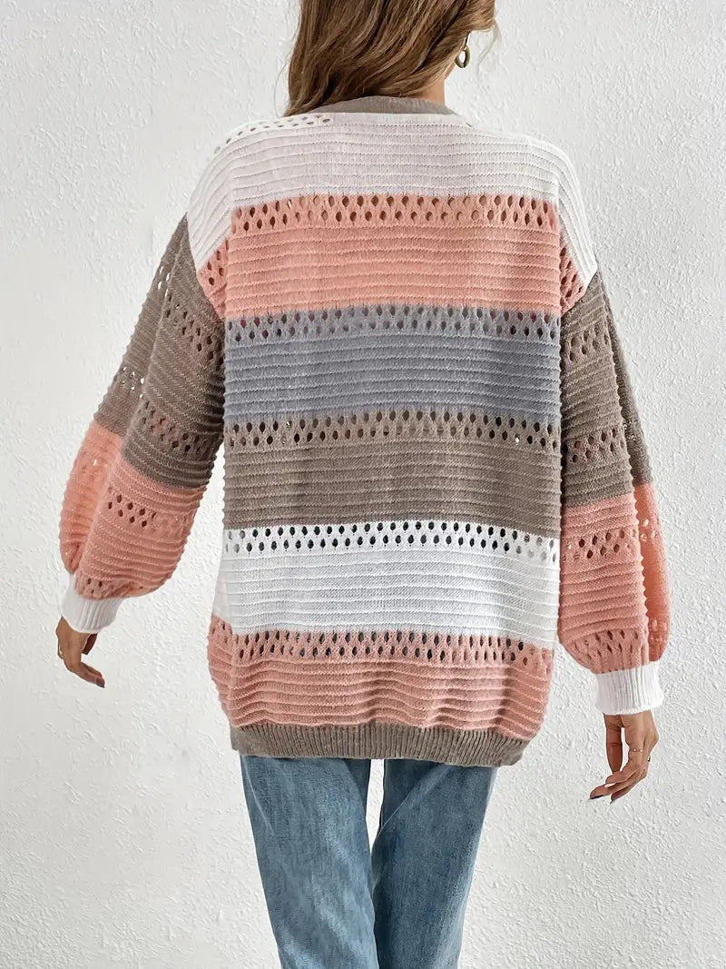 Figure-Flattering V-Neck Cardigan