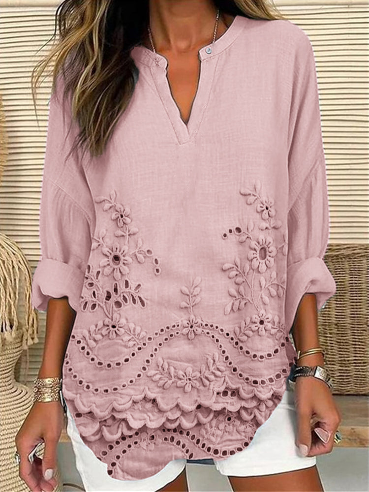 Chic Floral Elegance Top