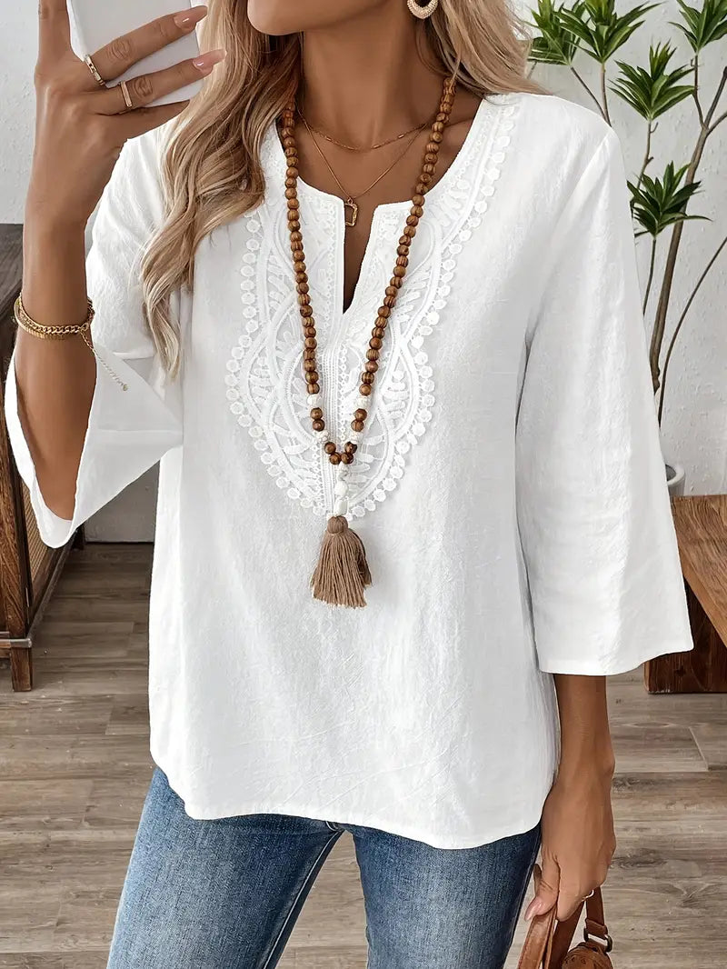 Breathable Floral Blouse