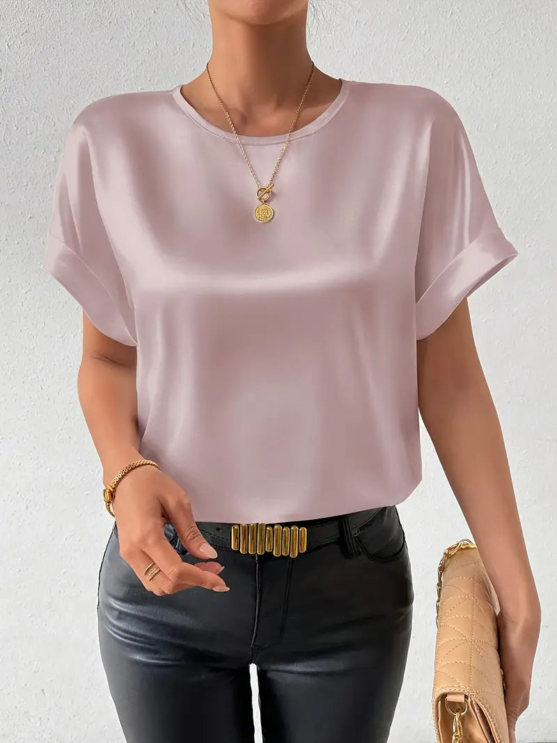 Crease-Resist Batwing Blouse