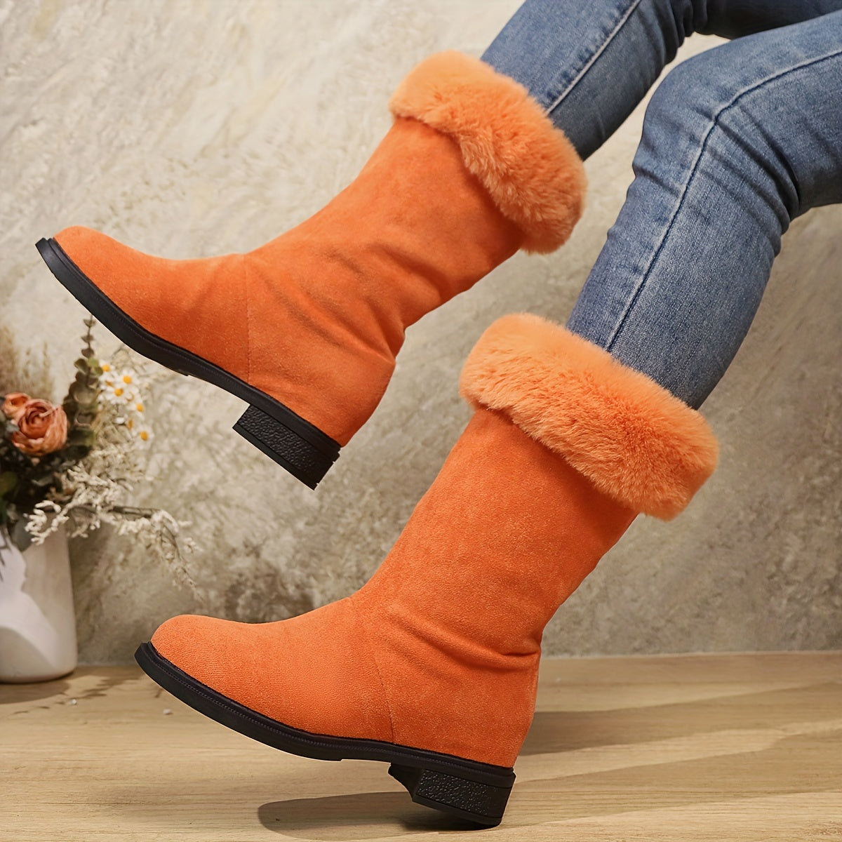 Cozy-Lined Ankle Boots