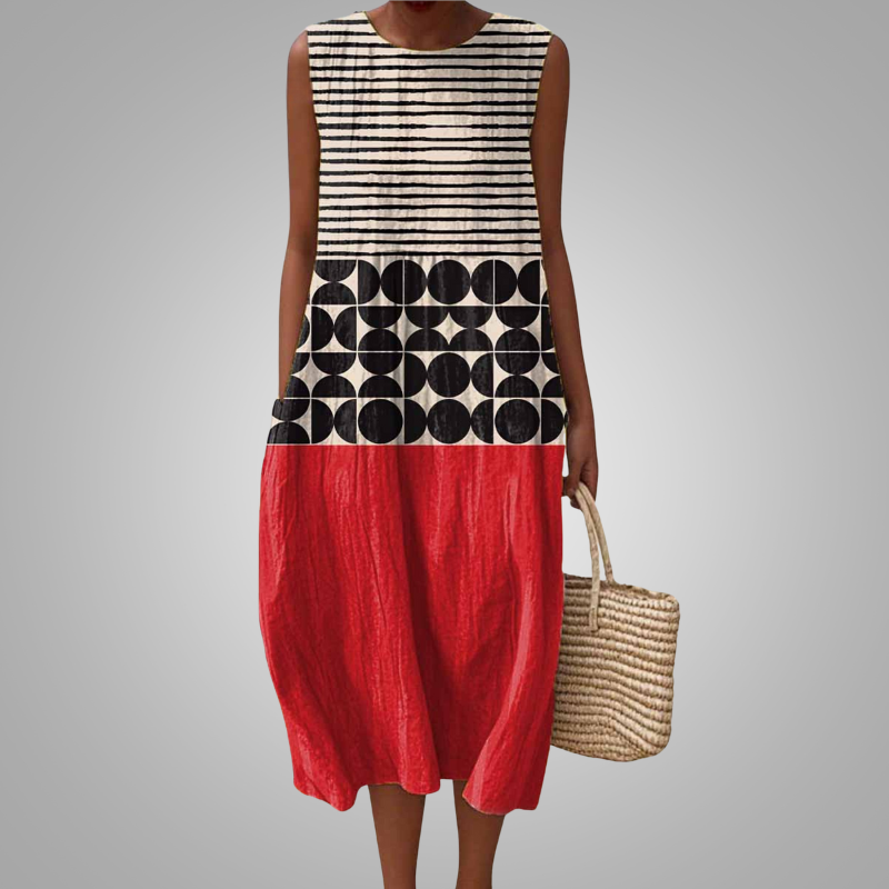 Bold Geo Pattern Dress