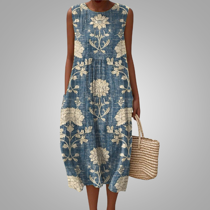 Indigo Charm Maxi Dress