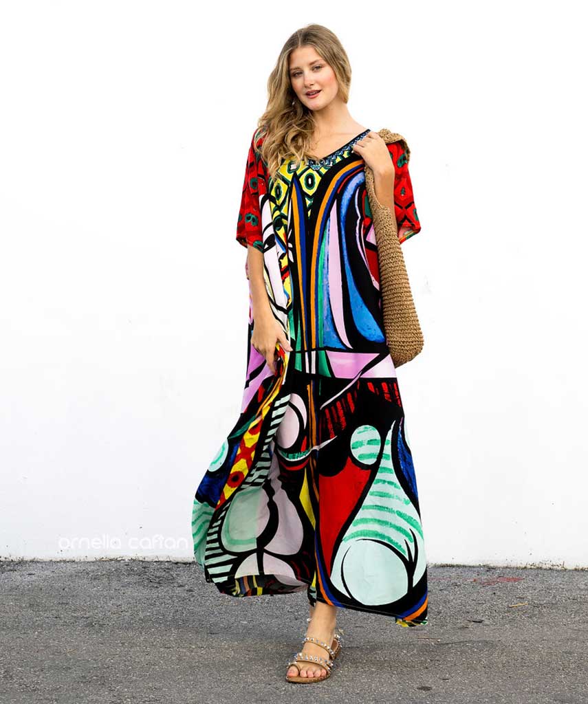 Eco-Soft Kaftan Dress