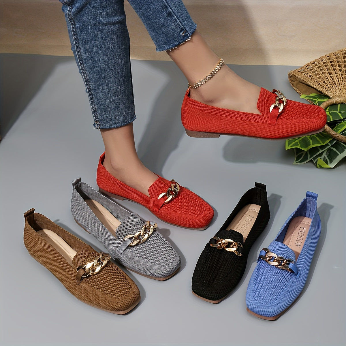 Cloud-Soft Knit Flats