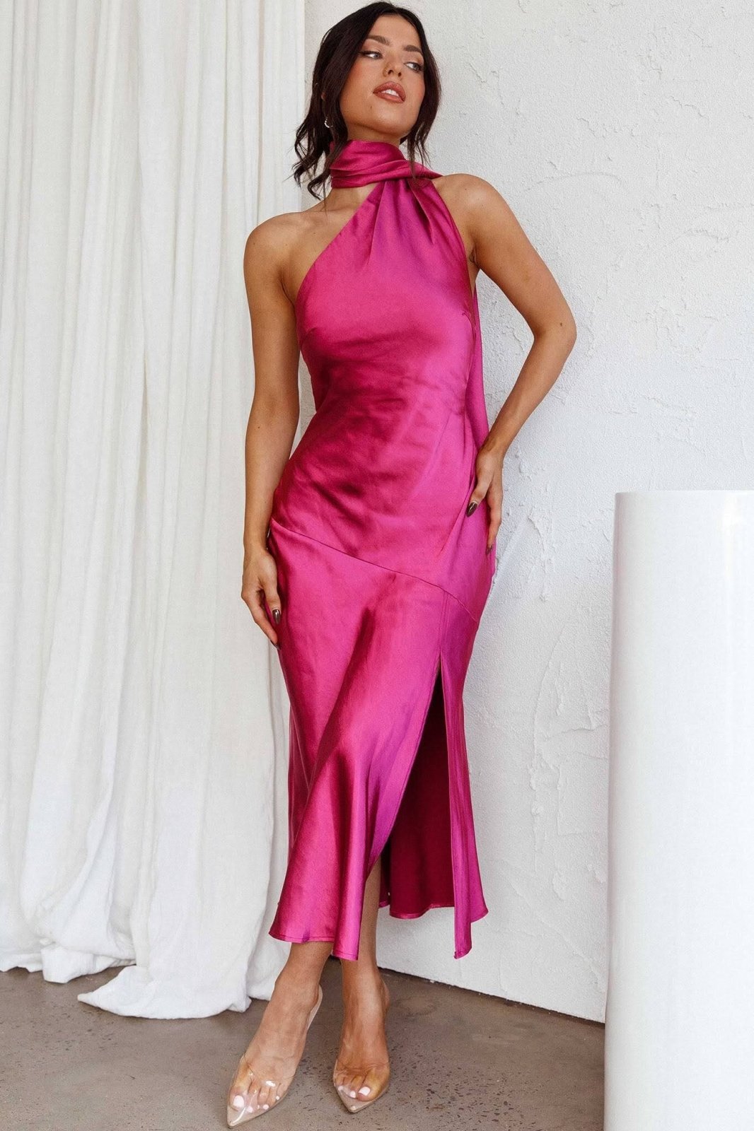 Luxe Silk Midi Dress